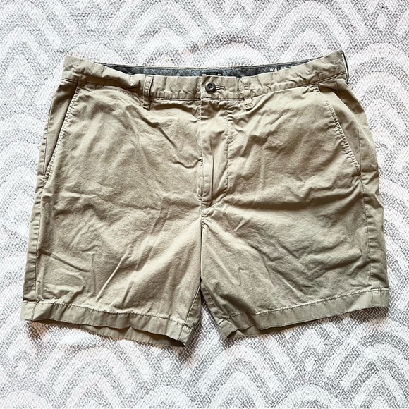 J. CREW Men’s 7” Stretch Chino Olive Brown Shorts 35 - Picture 1 of 11